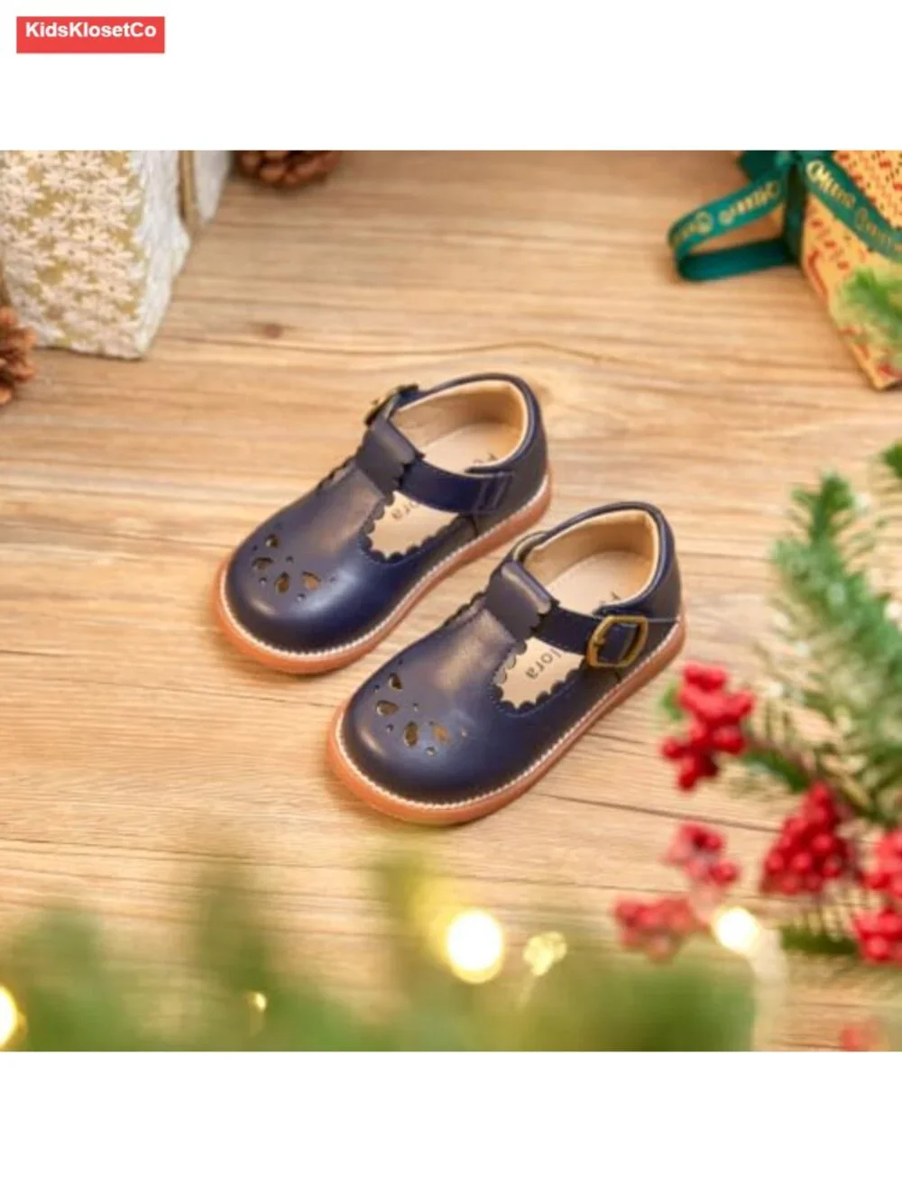 Toddler Girls Mary Jane Dress Shoes Non-Slip Ballet Flats Microfiber T-Strap